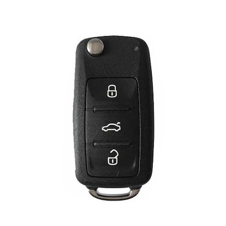 Keyless Factory 2012-2017 Volkswagen / 4-Button Remote Flip Key / PN: 5KO837202BJ / NBGFS93N - FULL RFK-VW-QBFS